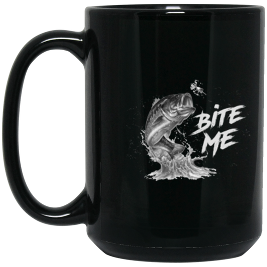 "Bite Me" Fishing Mug – Perfect for Anglers with a Sense of Humor!