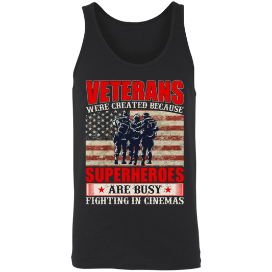 Superheroes of Reality: Veterans Tank Top - Honoring Our Real-Life Heroes!