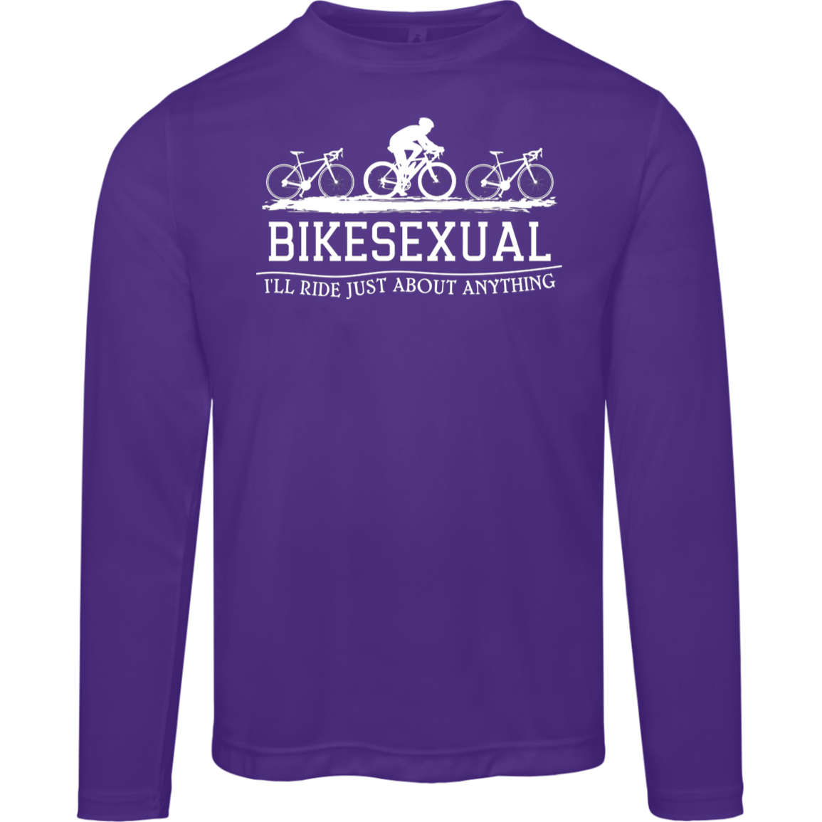 “Bikesexual” Funny Long Sleeved Tee – Stay Cool and Protected While You Ride!