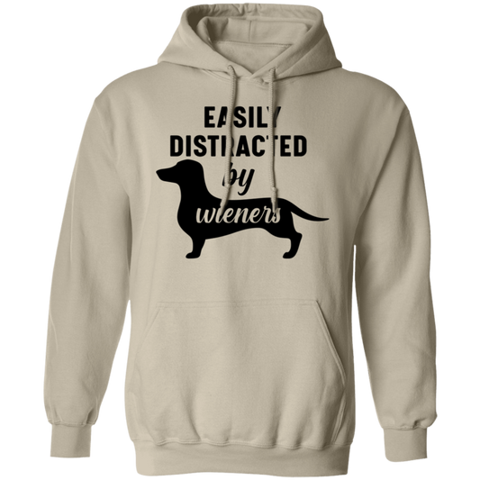 "Easily Distracted by Wieners" Dachshund Dog Lover's Hoodie