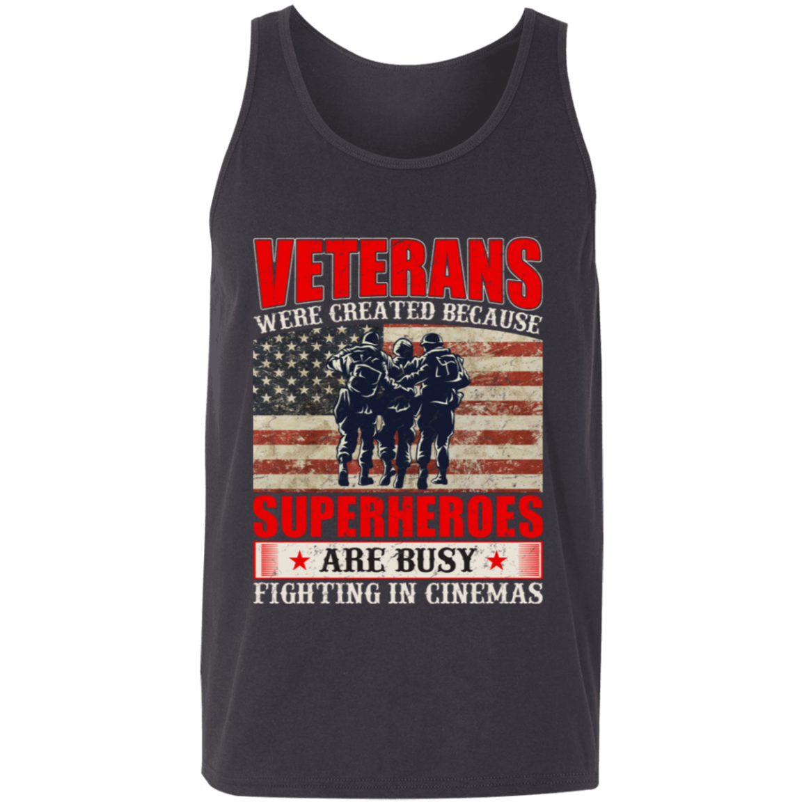 Superheroes of Reality: Veterans Tank Top - Honoring Our Real-Life Heroes!