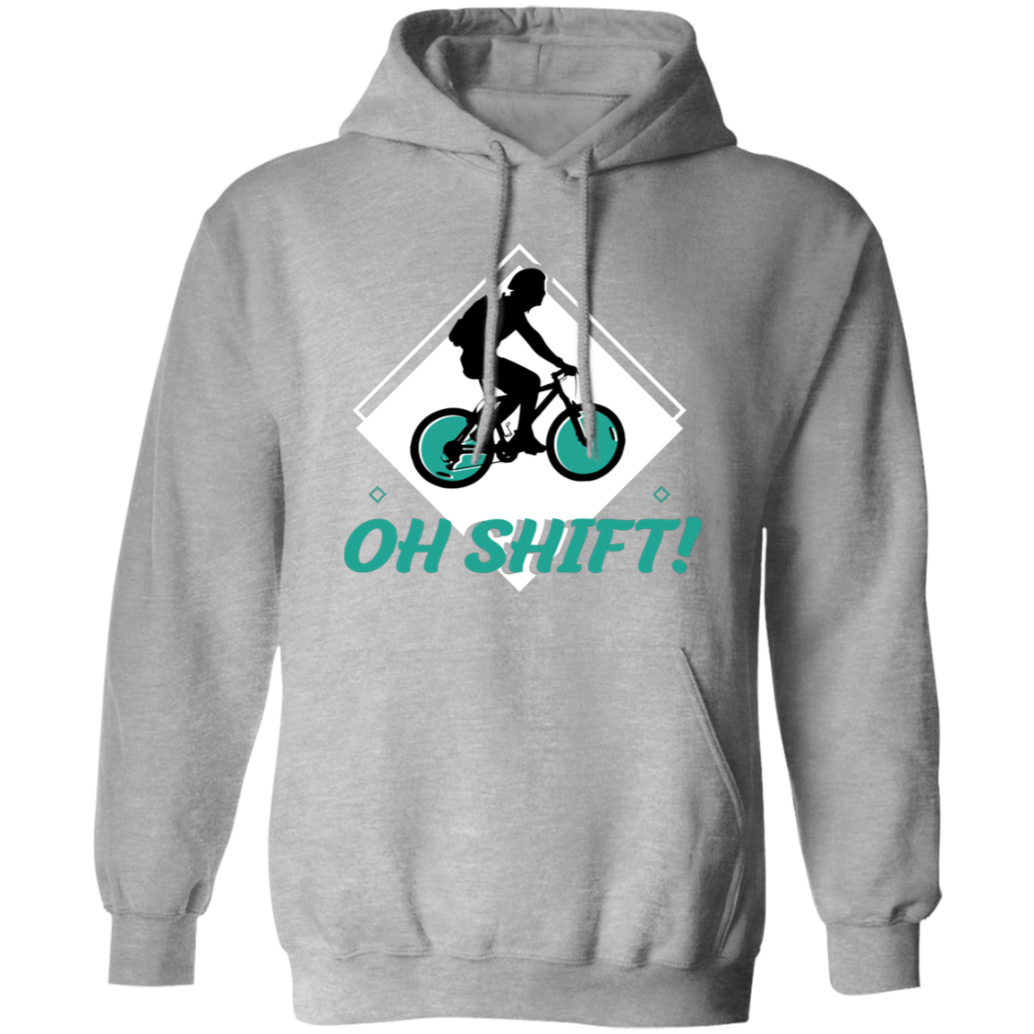 “Oh Shift!” Cycling Hoodie – Cozy & Funny Hoodie for Bike Lovers!