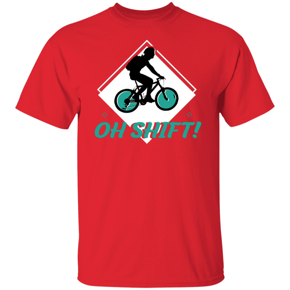 “Oh Shift!” Cycling T-Shirt – Funny & Stylish Gift for Bike Enthusiasts