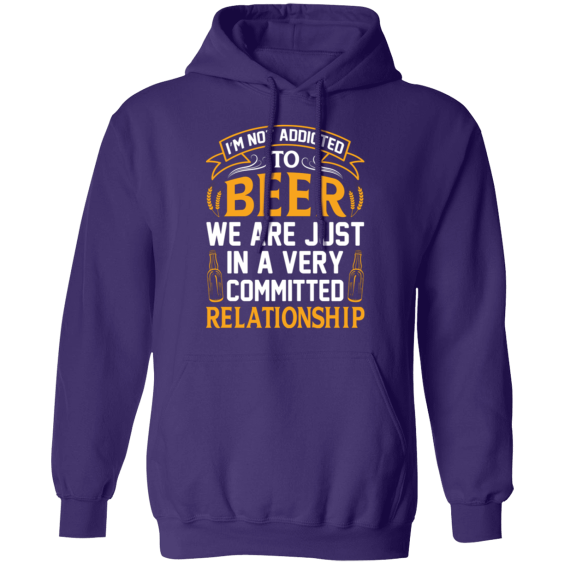 “Very Committed Relationship” Beer Lover’s Hoodie – Perfect for Happy Hour Vibes!