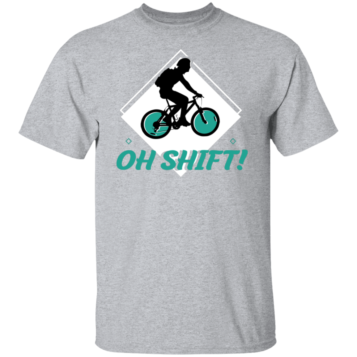 “Oh Shift!” Cycling T-Shirt – Funny & Stylish Gift for Bike Enthusiasts