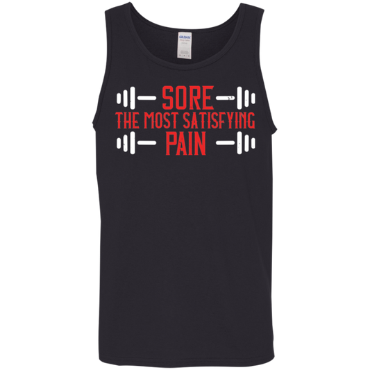 "Sore: The Most Satisfying Pain" Tank Top – Fitness & Weight Lifting Gear