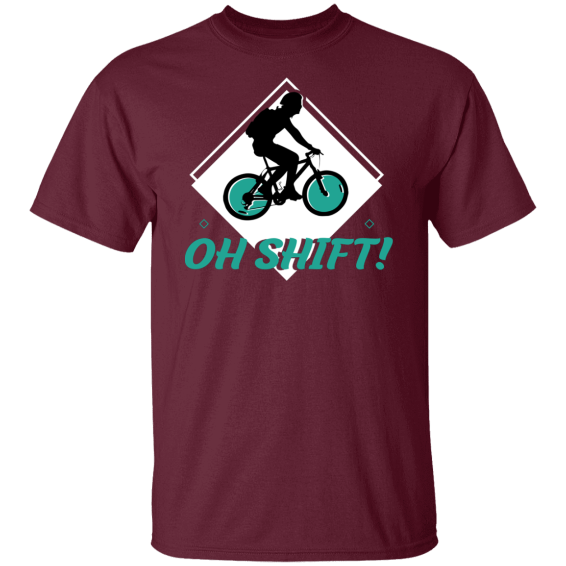 “Oh Shift!” Cycling T-Shirt – Funny & Stylish Gift for Bike Enthusiasts