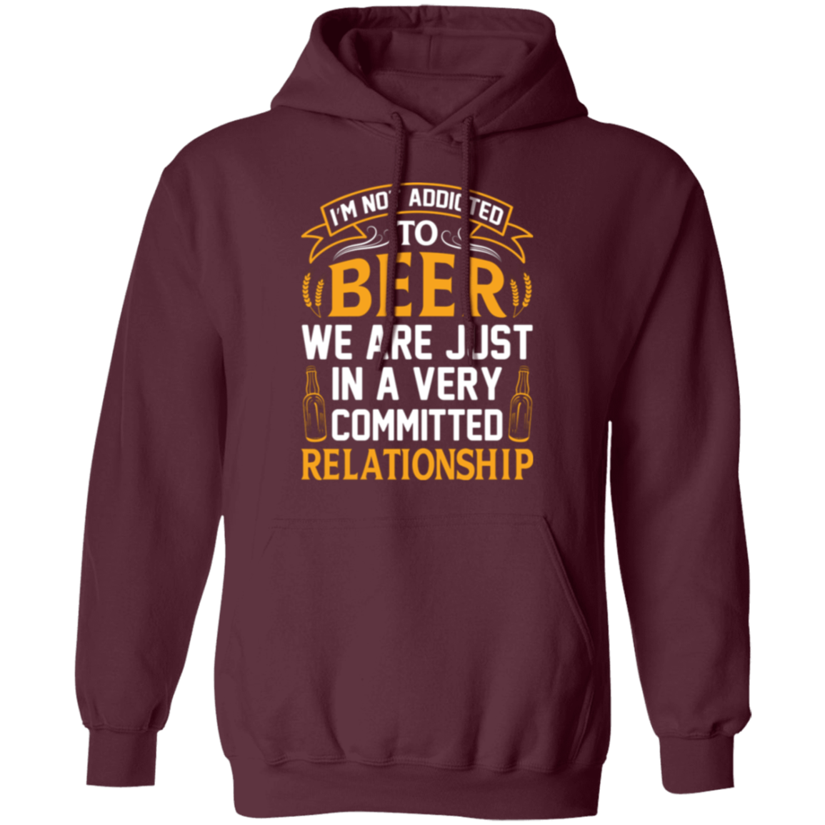 “Very Committed Relationship” Beer Lover’s Hoodie – Perfect for Happy Hour Vibes!