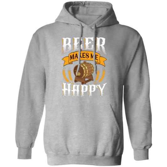 "Beer Makes Me Happy" Hoodie – Cozy Up with Your Favorite Brew!