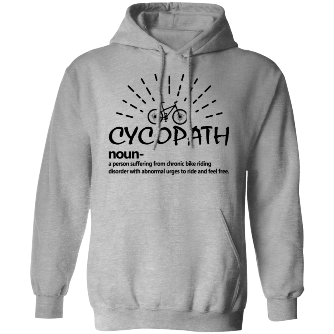 “Cycopath” Hoodie – Cozy and Fun for Bike Lovers | Hilarious Cycling Definition