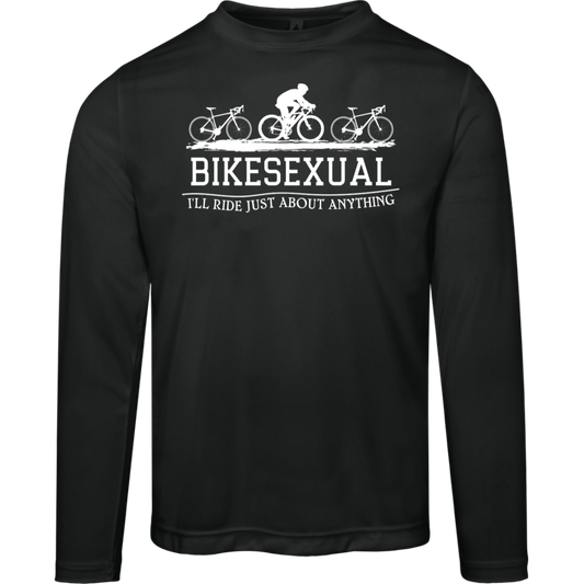 “Bikesexual” Funny Long Sleeved Tee – Stay Cool and Protected While You Ride!