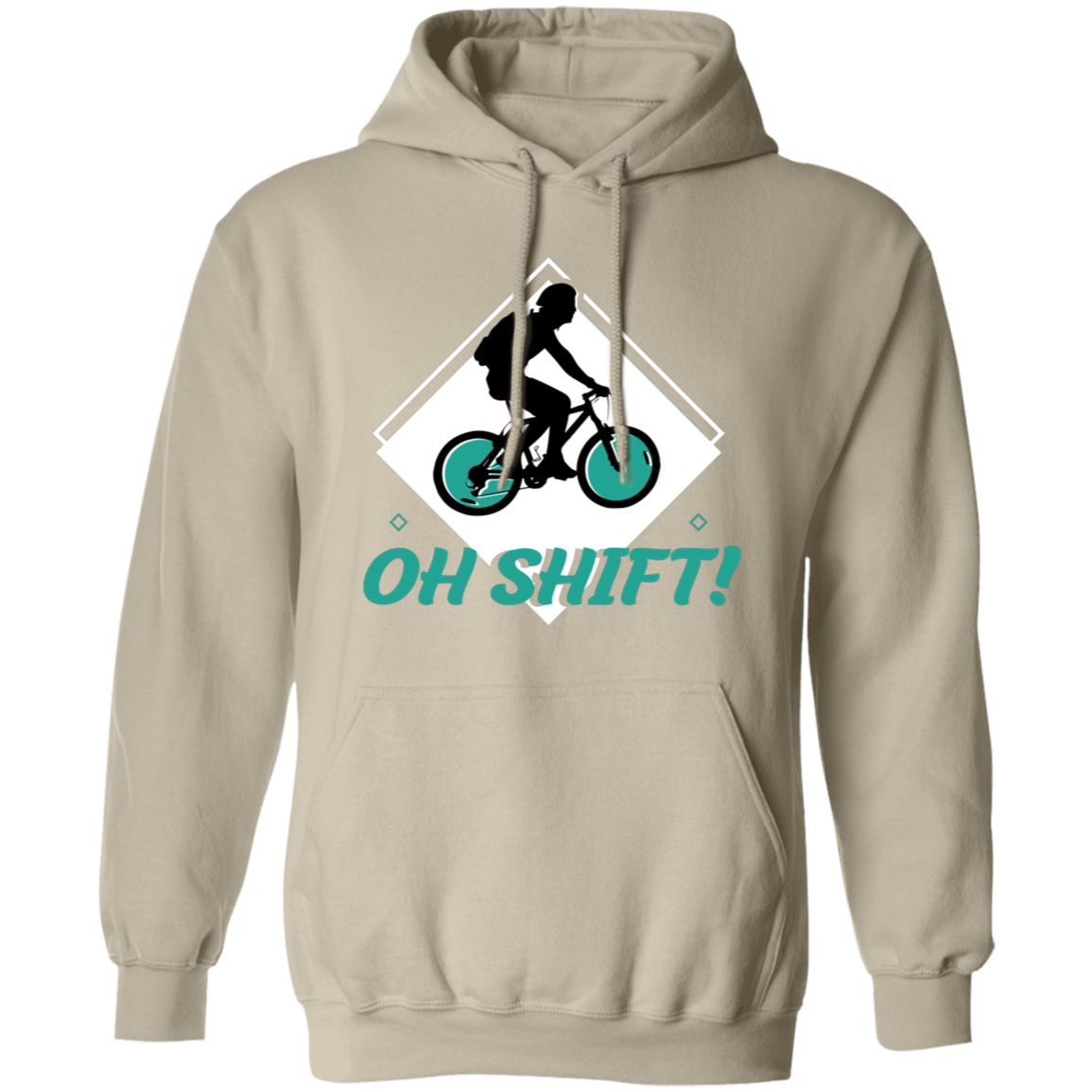 “Oh Shift!” Cycling Hoodie – Cozy & Funny Hoodie for Bike Lovers!