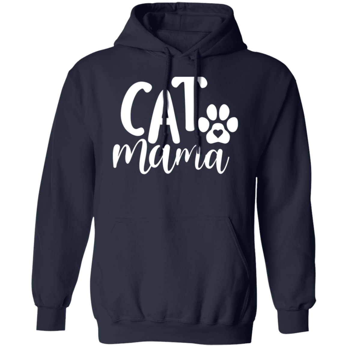 "Cat Mama" Hoodie – Cozy Up with a Heartfelt Paw Print!