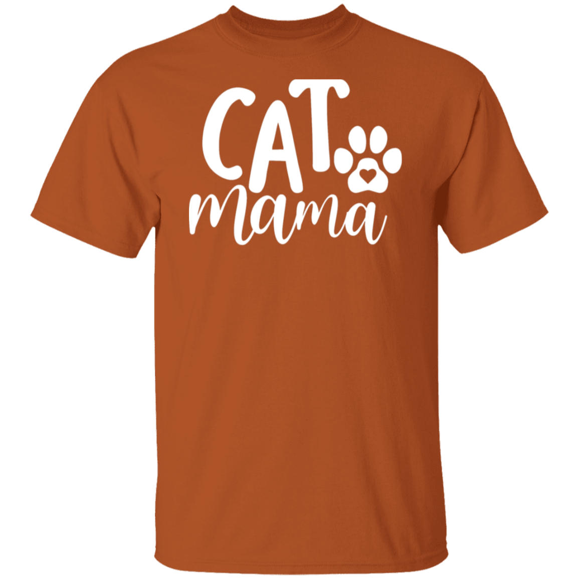 "Cat Mama" T-Shirt – Purr-fectly Styled with a Heartfelt Paw Print!