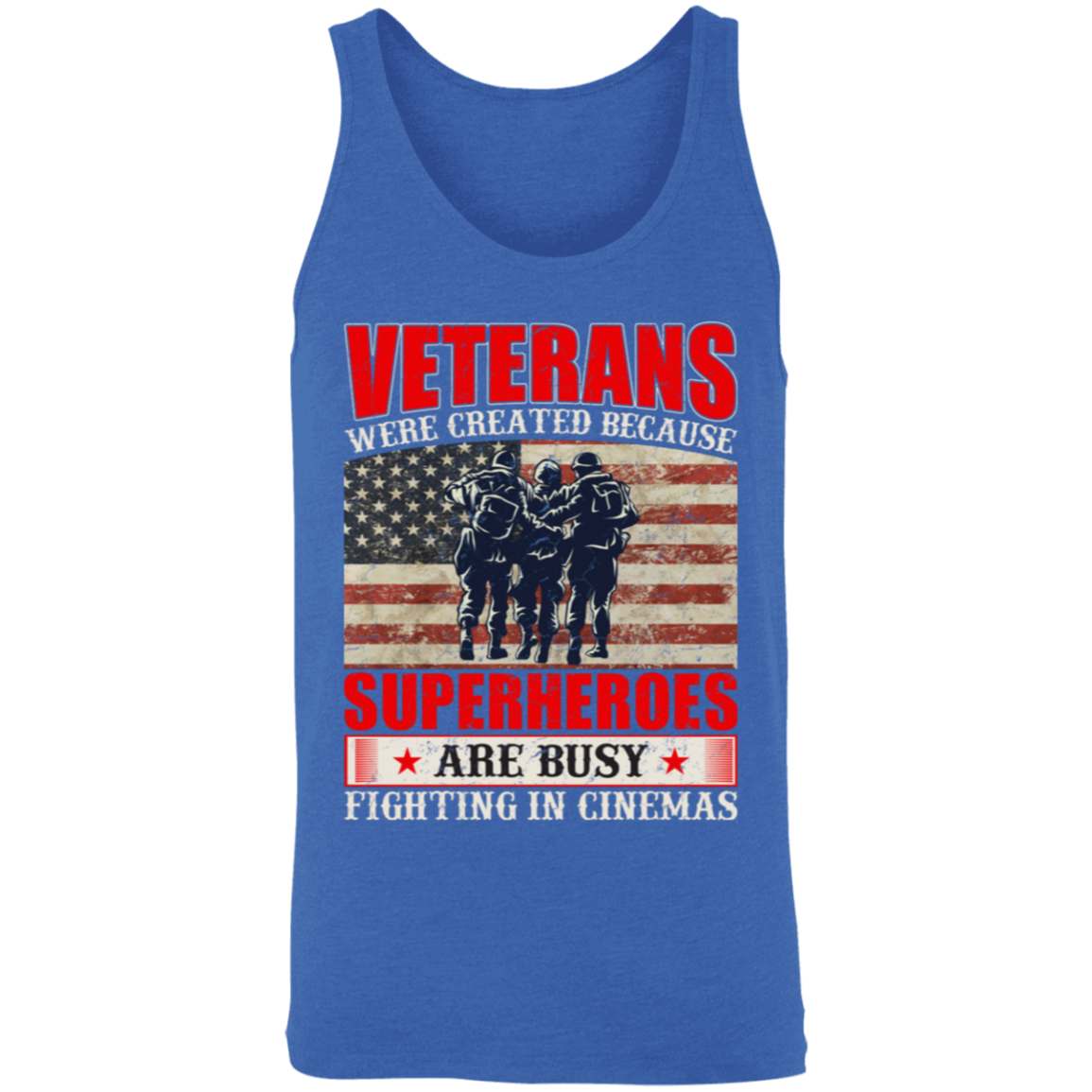 Superheroes of Reality: Veterans Tank Top - Honoring Our Real-Life Heroes!