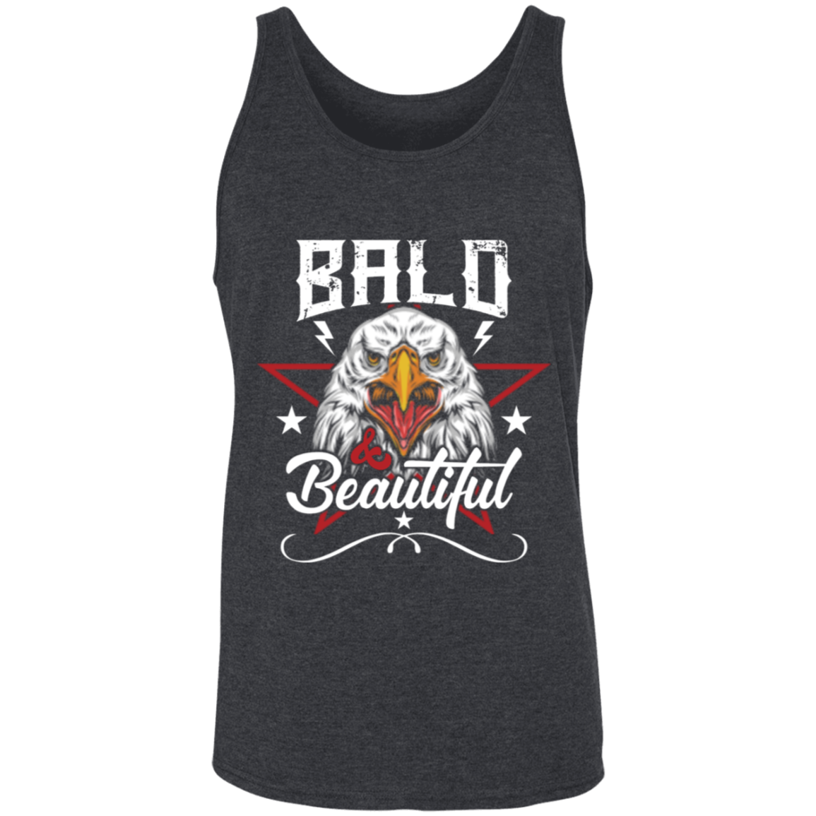 "Bald & Beautiful" - Patriotic Bald Eagle Tank Top