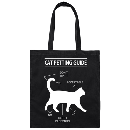 "Cat Petting Guide" Tote Bag – Carry Your Feline Know-How Everywhere!