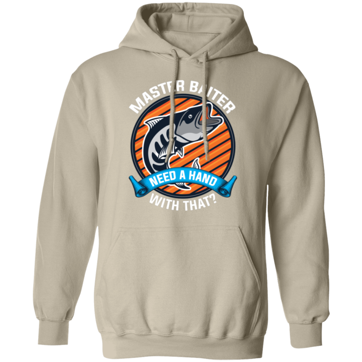 "Master Baiter - Need A Hand With That?" Fishing Hoodie – Cozy and Humorous Gift for Anglers and Fishing Fans!