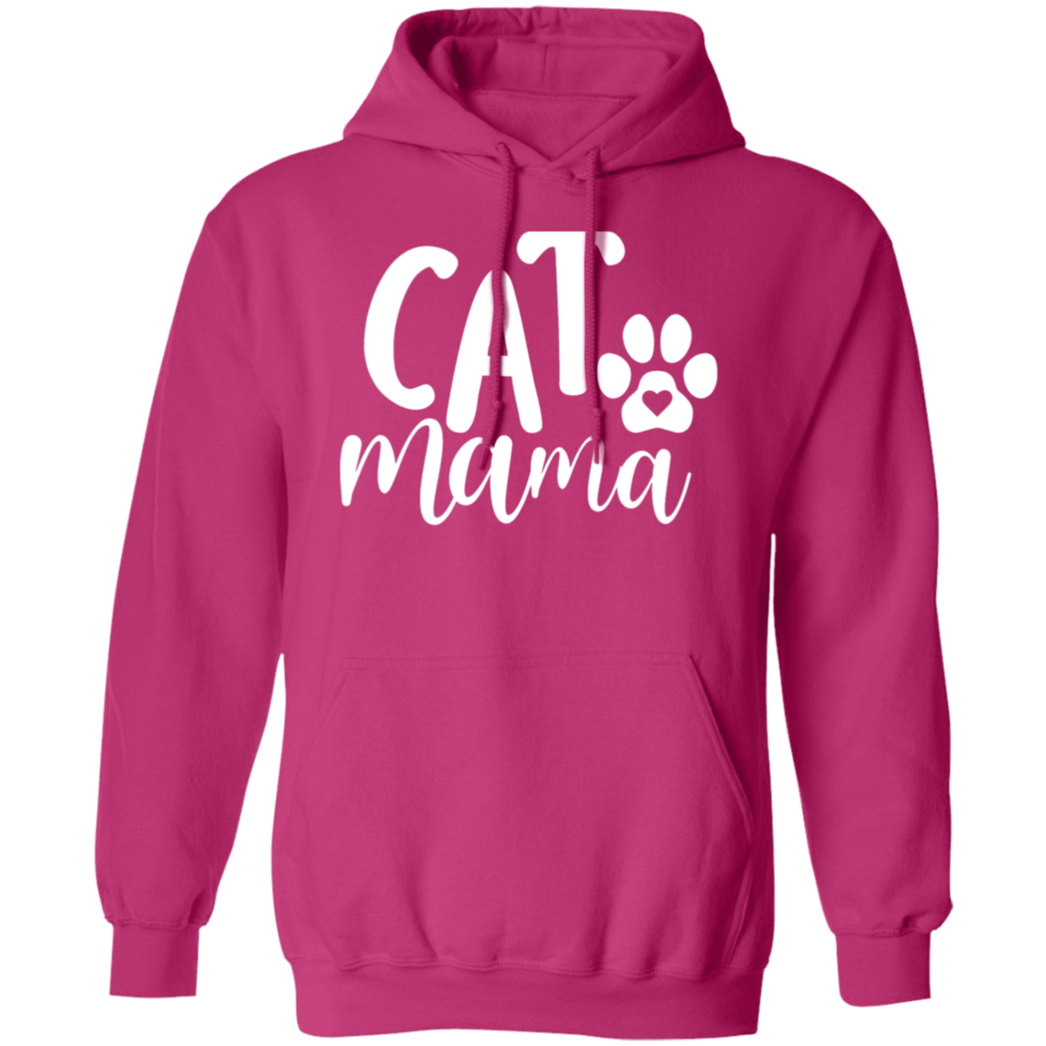 "Cat Mama" Hoodie – Cozy Up with a Heartfelt Paw Print!