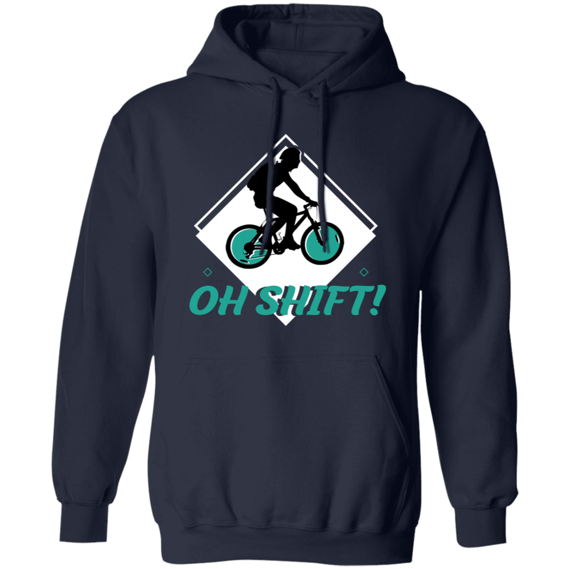 “Oh Shift!” Cycling Hoodie – Cozy & Funny Hoodie for Bike Lovers!