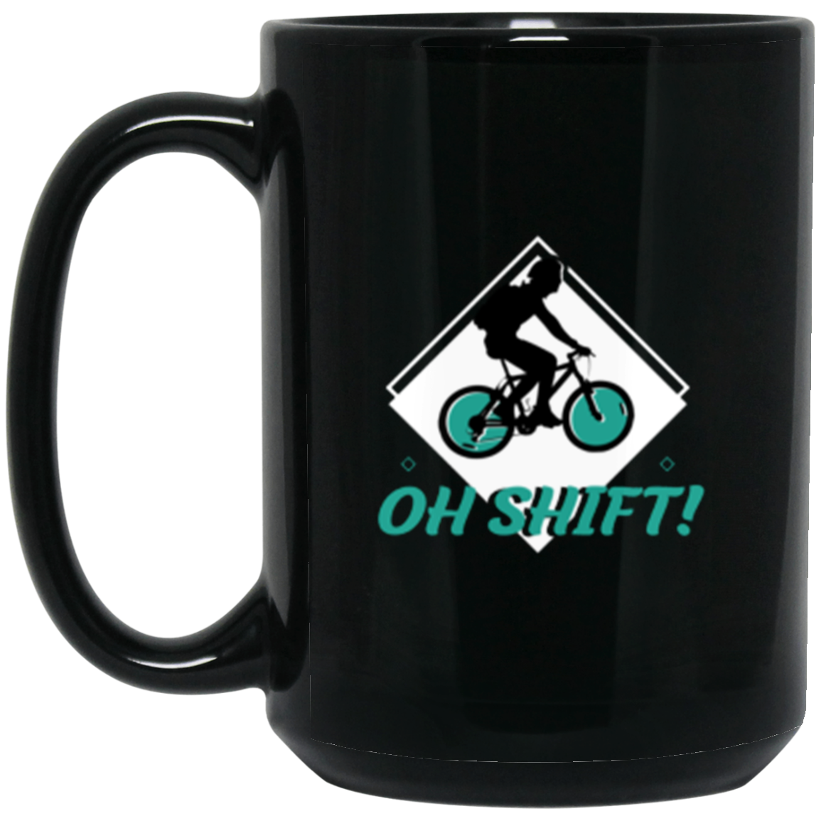 “Oh Shift!” Funny Cycling Coffee Mug – Perfect Gift for Bike Lovers & Cyclists!