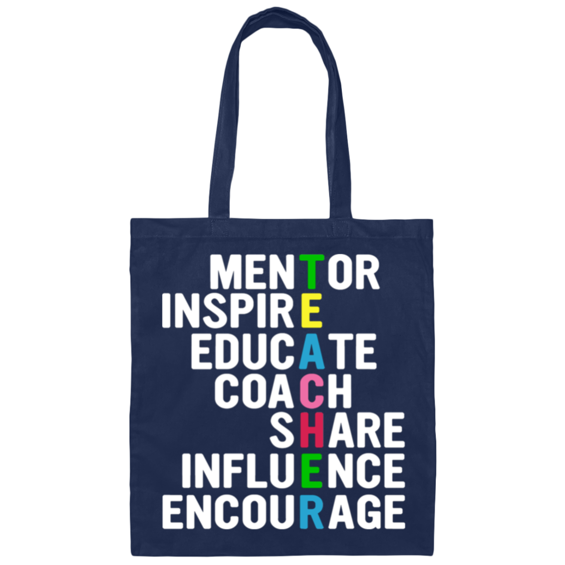 TEACHER: More Than a Teacher - Inspirational & Motivational Canvas Tote Bag