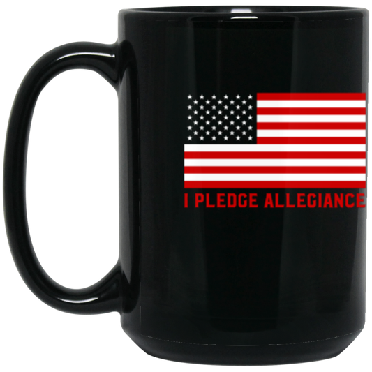 Pledge of Allegiance Patriotic Mug - Proudly American Coffee Cup