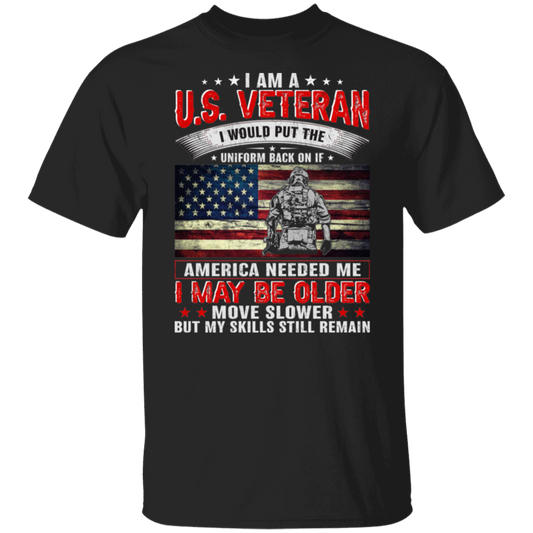 Veteran Pride T-Shirt - Honor, Courage & Commitment: Skills Never Fade