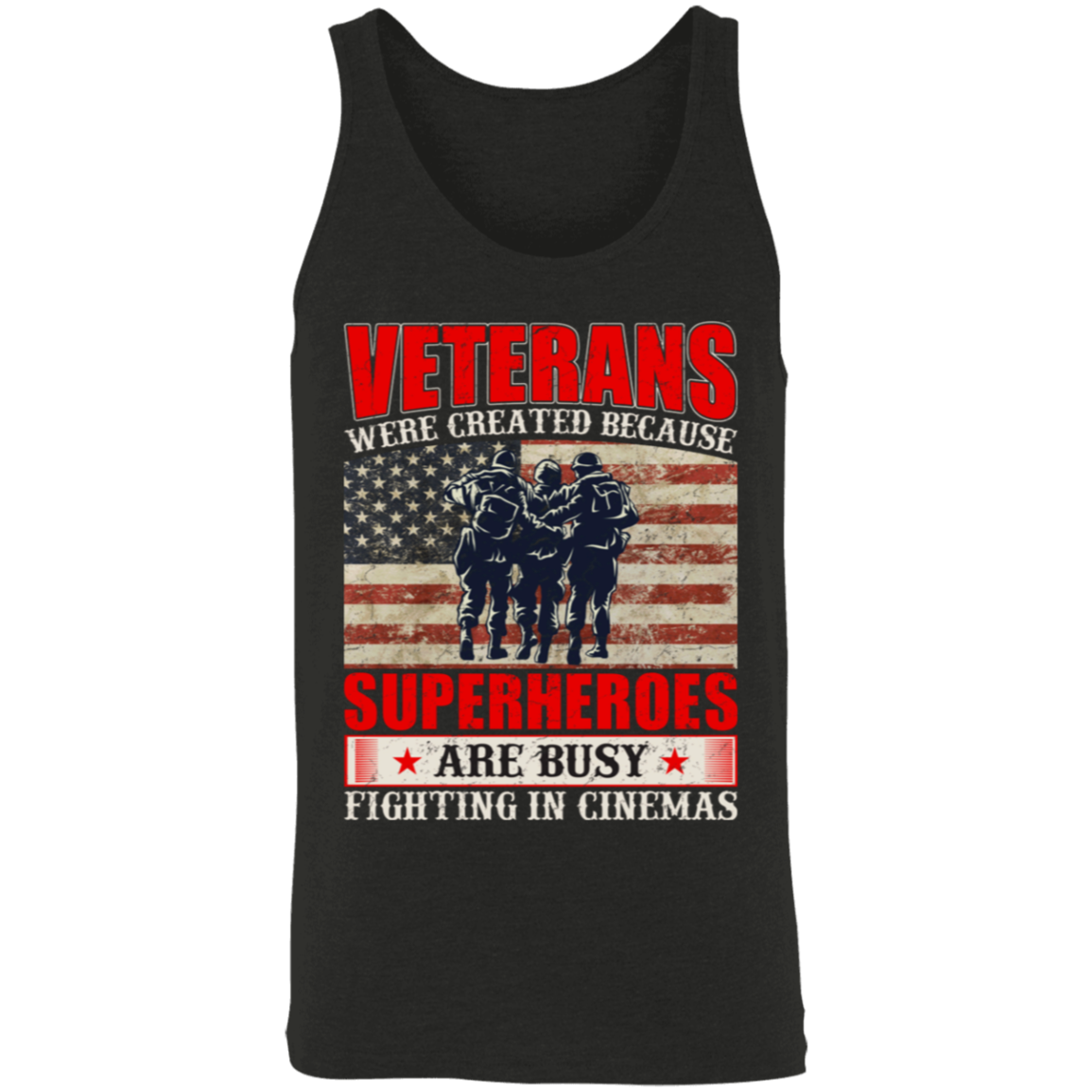 Superheroes of Reality: Veterans Tank Top - Honoring Our Real-Life Heroes!