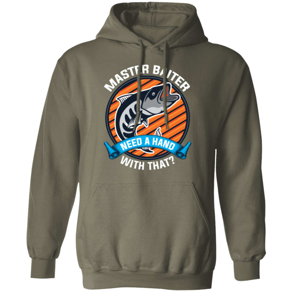 "Master Baiter - Need A Hand With That?" Fishing Hoodie – Cozy and Humorous Gift for Anglers and Fishing Fans!