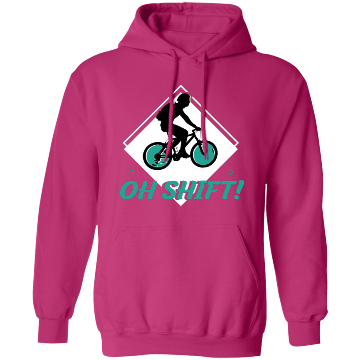 “Oh Shift!” Cycling Hoodie – Cozy & Funny Hoodie for Bike Lovers!