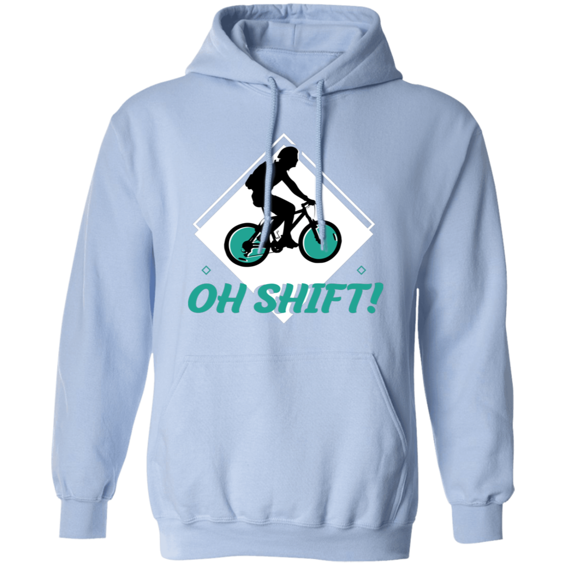 “Oh Shift!” Cycling Hoodie – Cozy & Funny Hoodie for Bike Lovers!