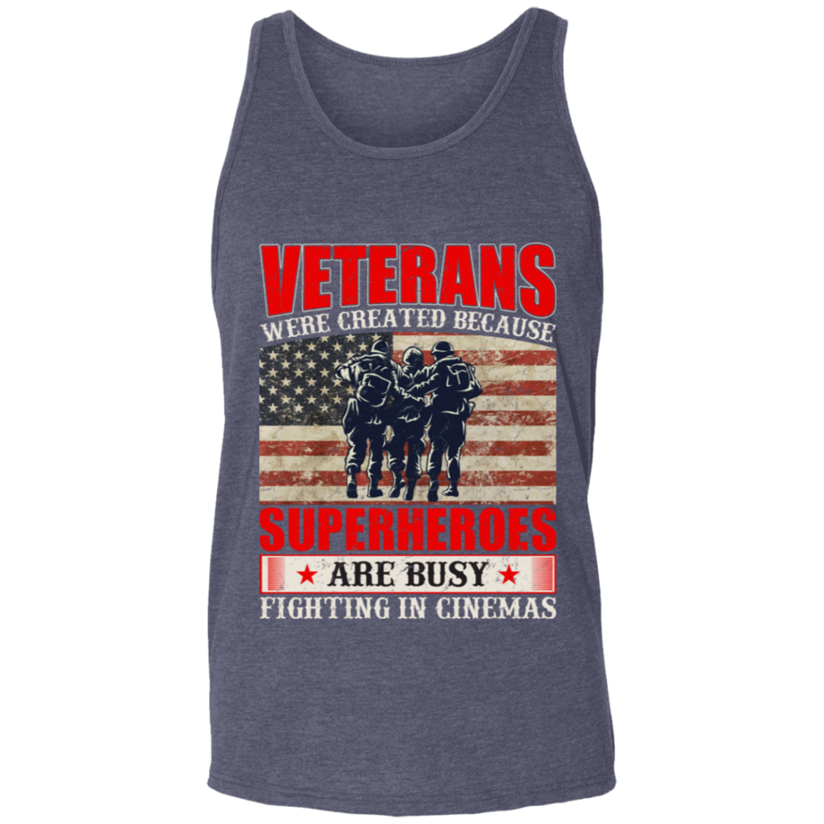 Superheroes of Reality: Veterans Tank Top - Honoring Our Real-Life Heroes!