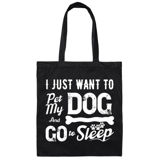 "Pet My Dog & Snooze" Tote – The Perfect Tote Bag for Dog Lovers & Sleep Enthusiasts!