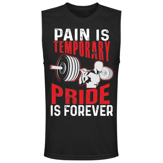 "Pain Is Temporary. Pride Is Forever." Muscle Tee – Motivational Fitness Shirt for Weight Lifters!