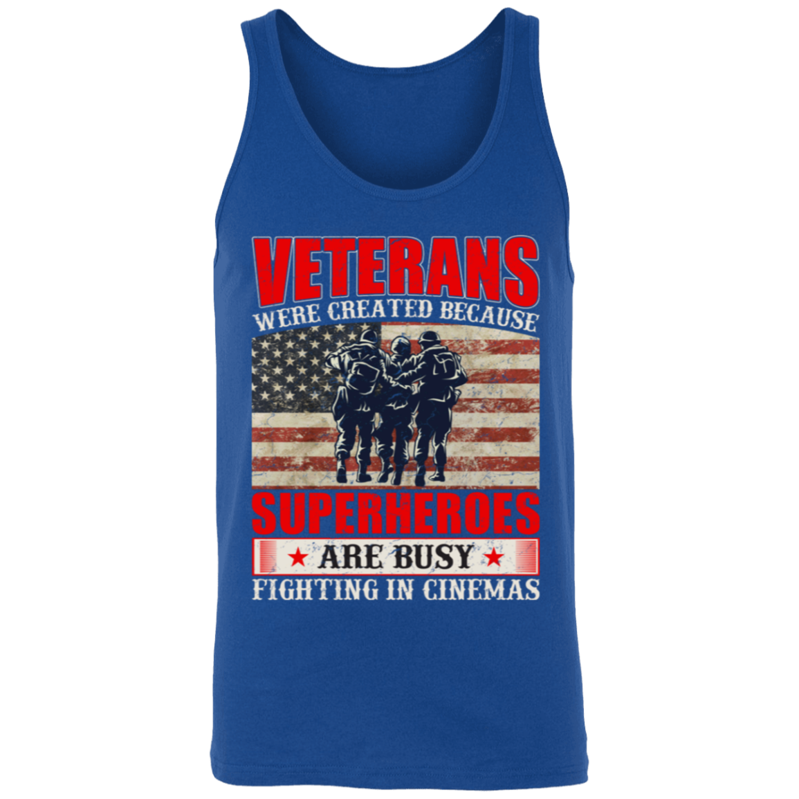 Superheroes of Reality: Veterans Tank Top - Honoring Our Real-Life Heroes!