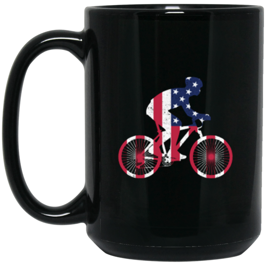 "Freedom Ride" Coffee Mug - Great Gift for Patriotic Cyclists!