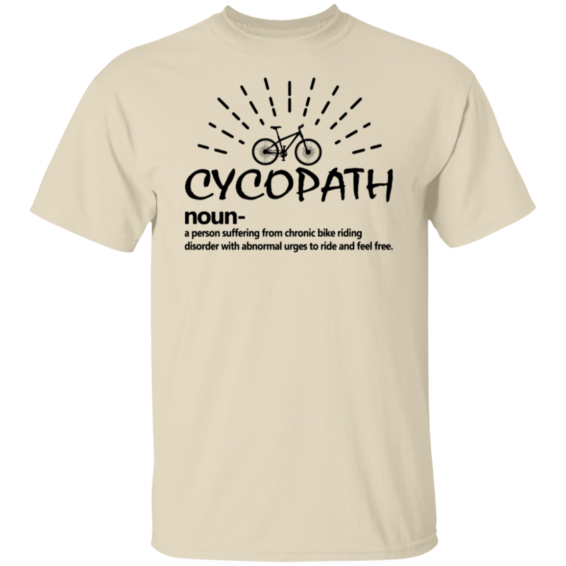 “Cycopath” T-Shirt – Perfect Gift for Bike Lovers | Hilarious Cycling Definition