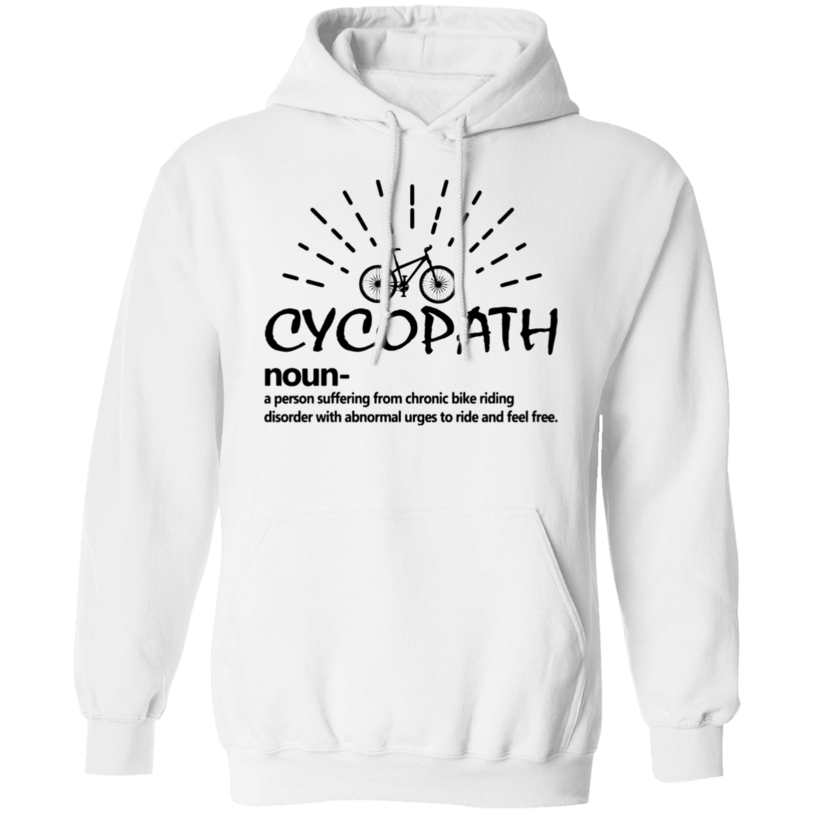 “Cycopath” Hoodie – Cozy and Fun for Bike Lovers | Hilarious Cycling Definition