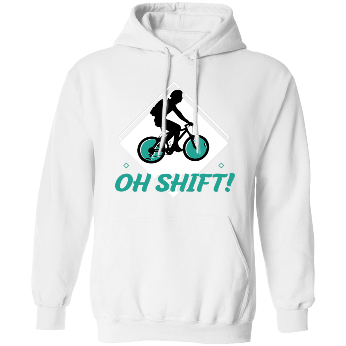 “Oh Shift!” Cycling Hoodie – Cozy & Funny Hoodie for Bike Lovers!