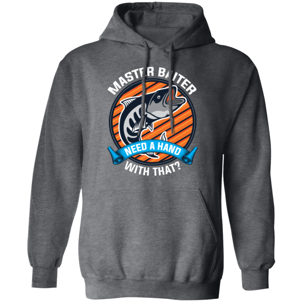 "Master Baiter - Need A Hand With That?" Fishing Hoodie – Cozy and Humorous Gift for Anglers and Fishing Fans!