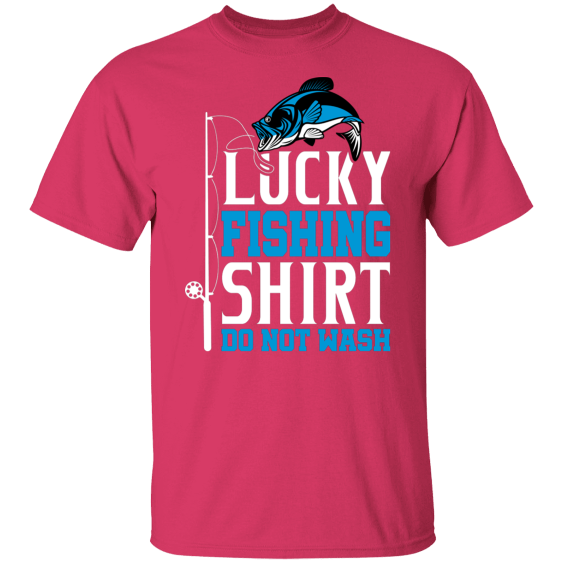 "Lucky Fishing Shirt: Do Not Wash" - Ideal for Anglers & Fishermen!