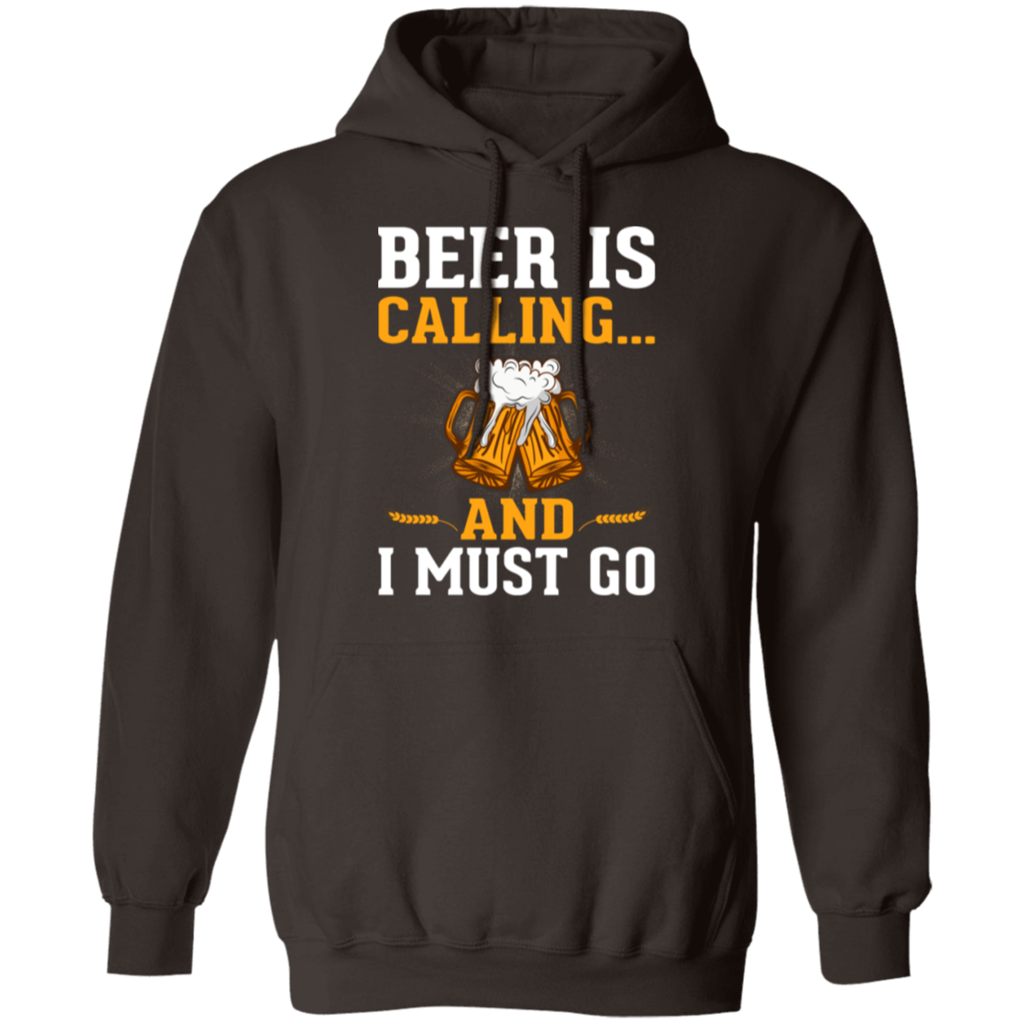 "Beer Is Calling...And I Must Go" Funny Hoodie – Cozy & Perfect for Beer Lovers & Happy Hour!