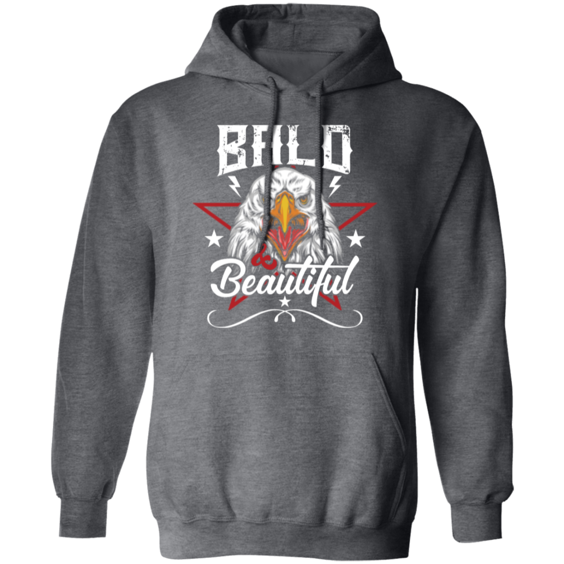 "Bald & Beautiful" - Patriotic Bald Eagle Hoodie