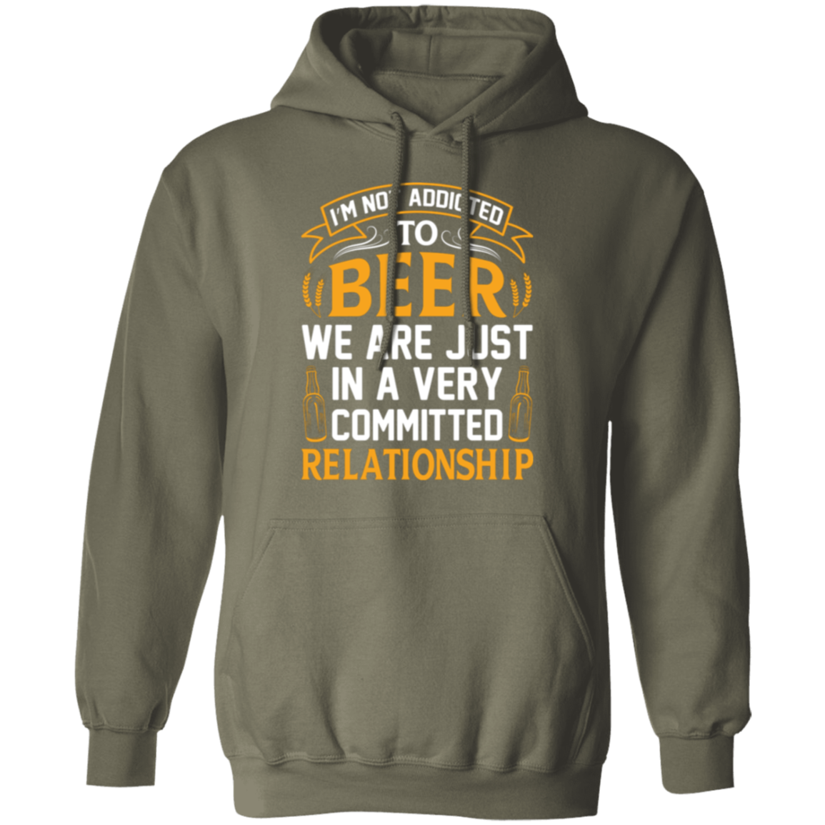 “Very Committed Relationship” Beer Lover’s Hoodie – Perfect for Happy Hour Vibes!