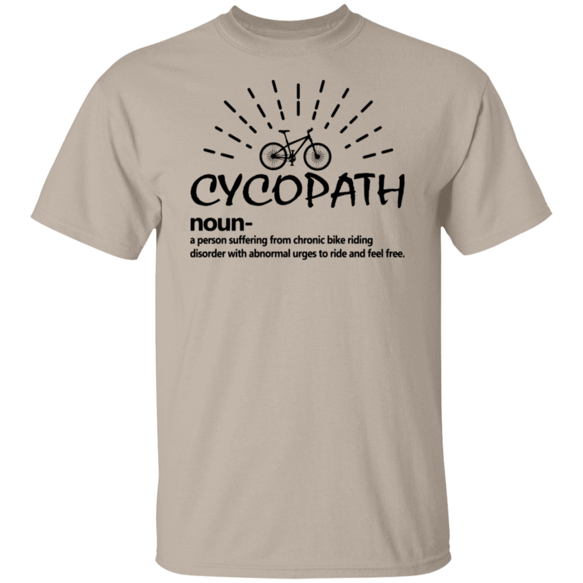 “Cycopath” T-Shirt – Perfect Gift for Bike Lovers | Hilarious Cycling Definition