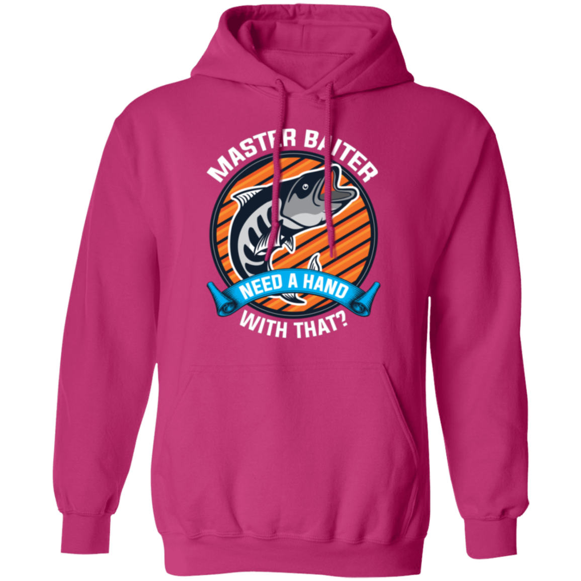 "Master Baiter - Need A Hand With That?" Fishing Hoodie – Cozy and Humorous Gift for Anglers and Fishing Fans!