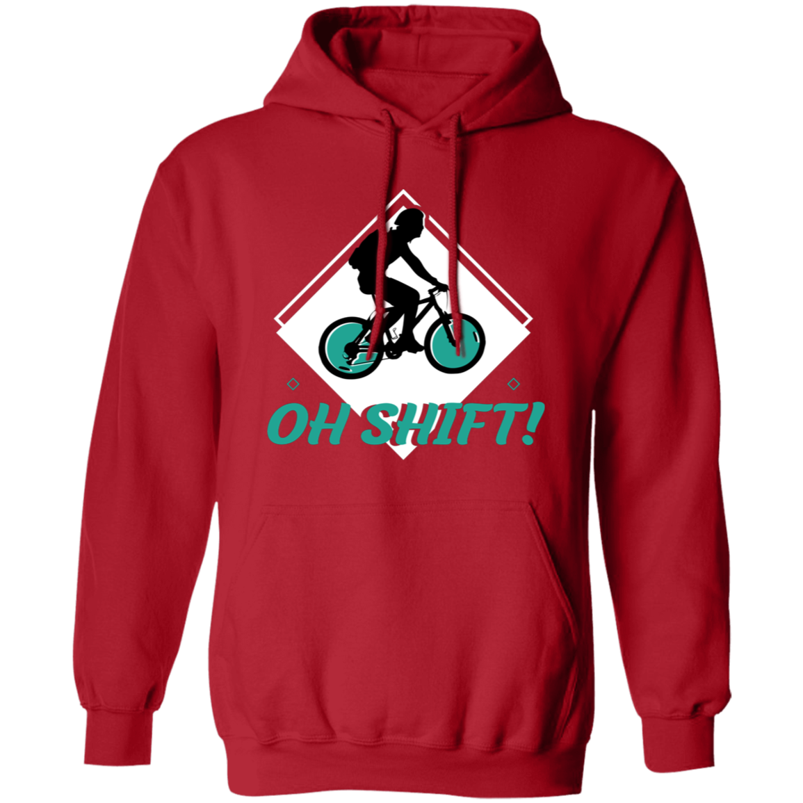 “Oh Shift!” Cycling Hoodie – Cozy & Funny Hoodie for Bike Lovers!