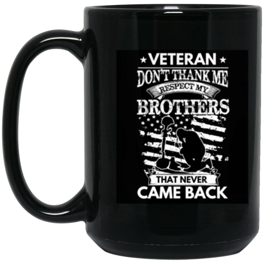 Veteran Respect & Honor Mug – Tribute to Our Fallen Heroes