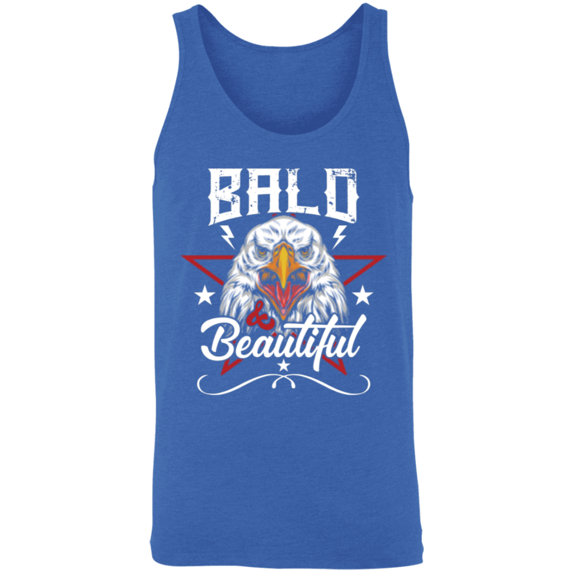 "Bald & Beautiful" - Patriotic Bald Eagle Tank Top